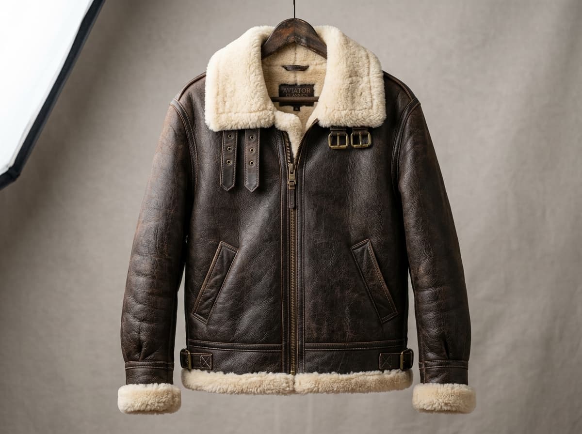 B-3 Heavy Shearling Flight Aviator — USAAF High-Altitude Aviator Silhouette