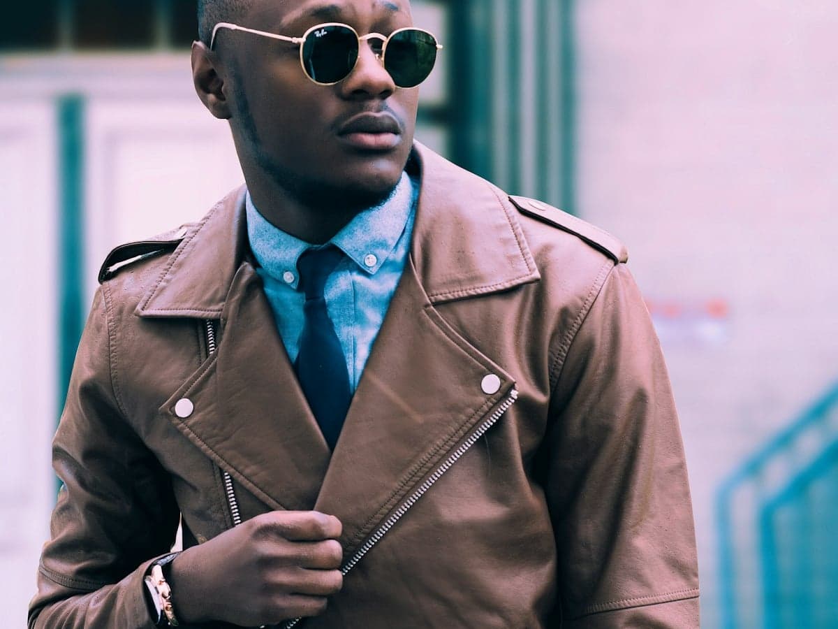 Minimalist Leather Car Coat / Mac — Single-Breasted Car Coat Silhouette