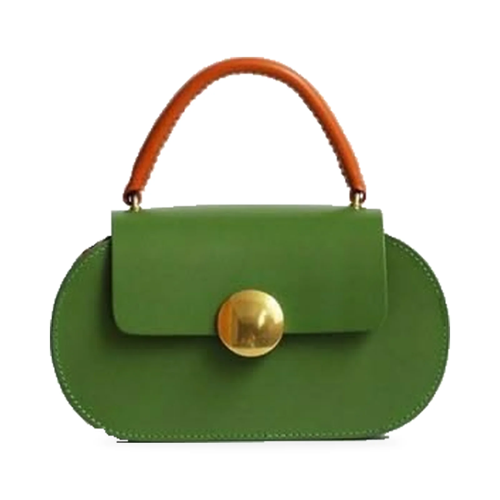 Meadow Green Oval Handbag