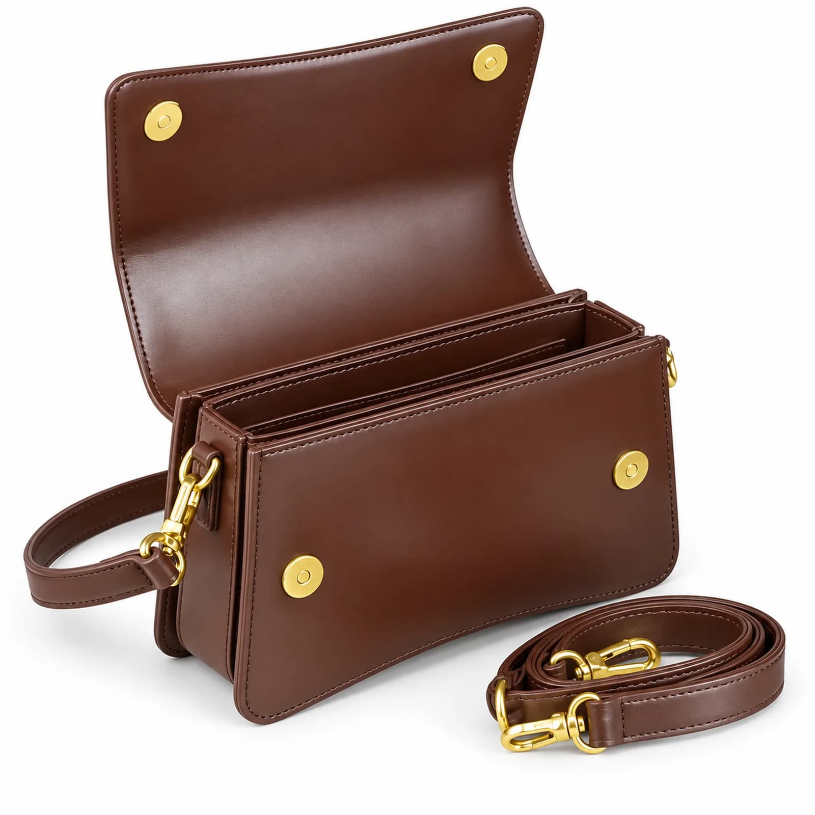 Artisanal Cognac Flap Crossbody — alternate view