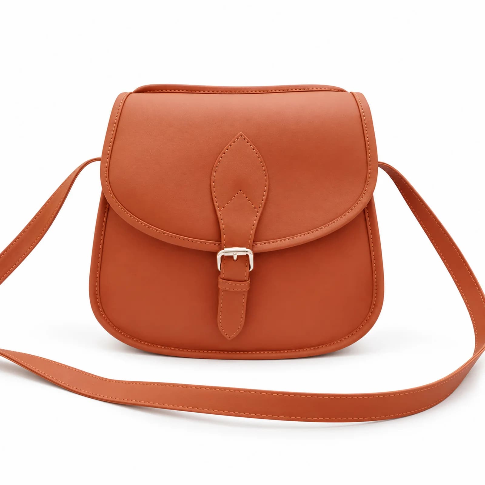 Aurel Tan Curved Hobo Bag