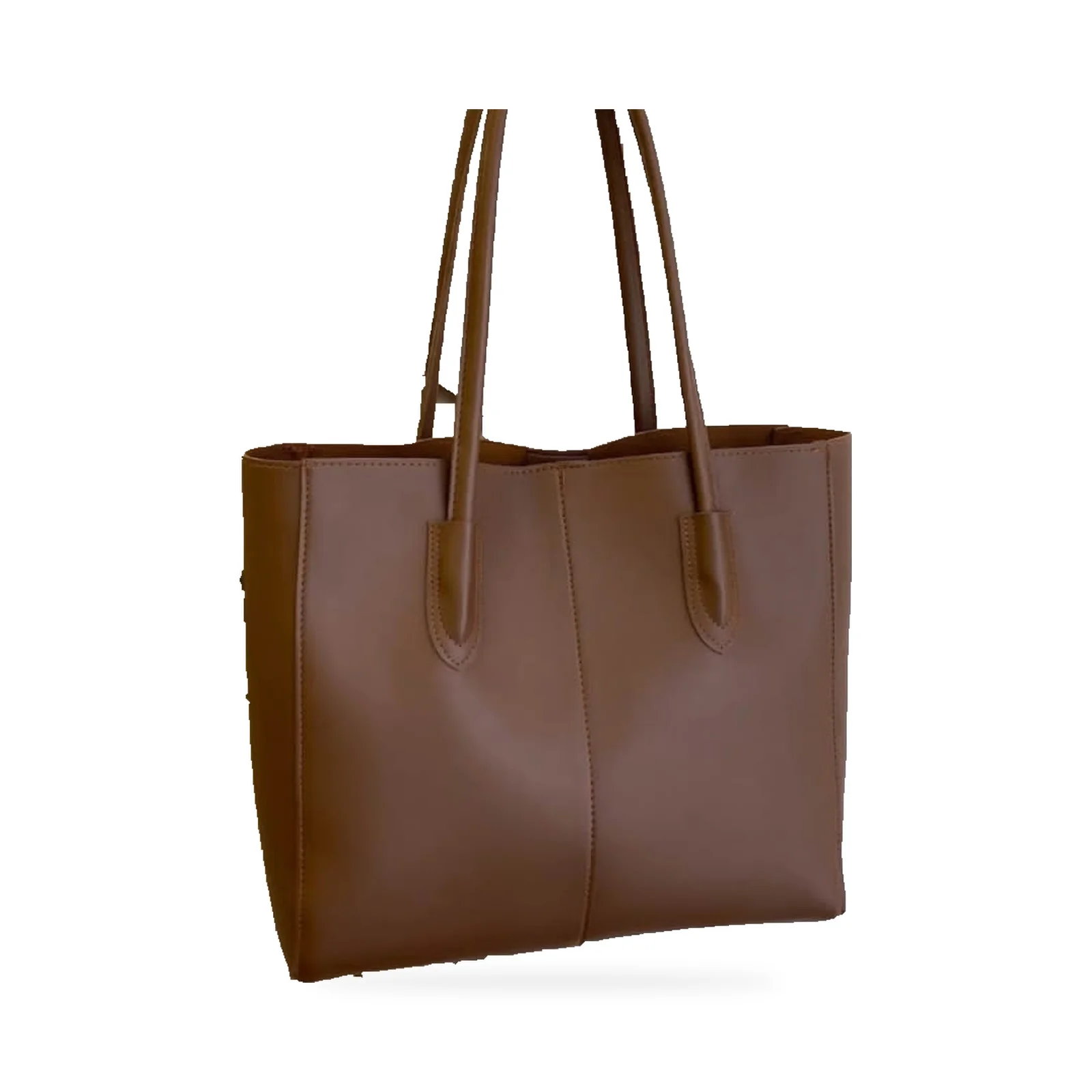 Aurel Taupe Curved Hobo Bag