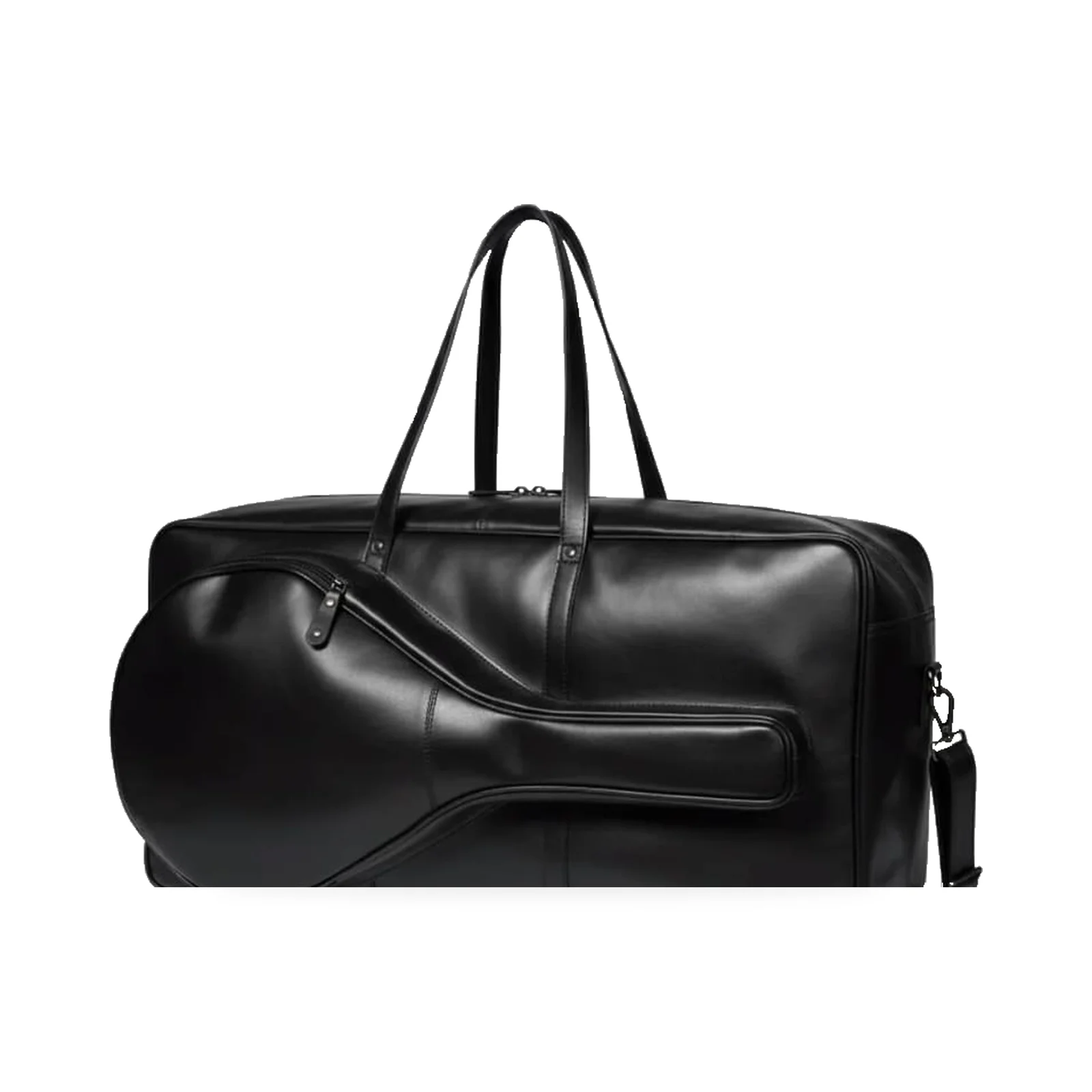 Aurel Olive Pleated Leather Tote