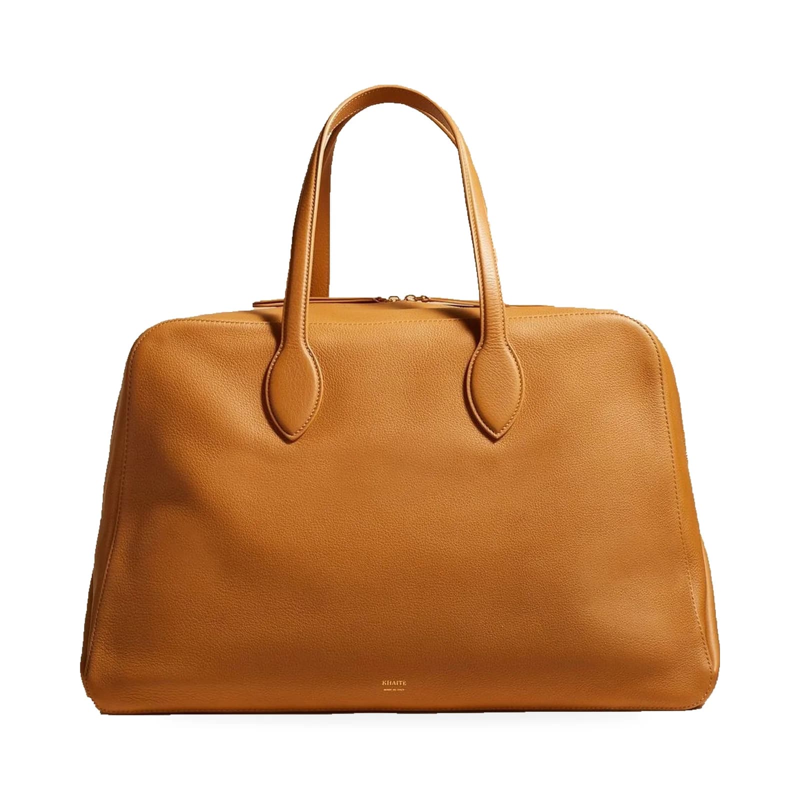 Aurel Espresso Pleated Leather Tote