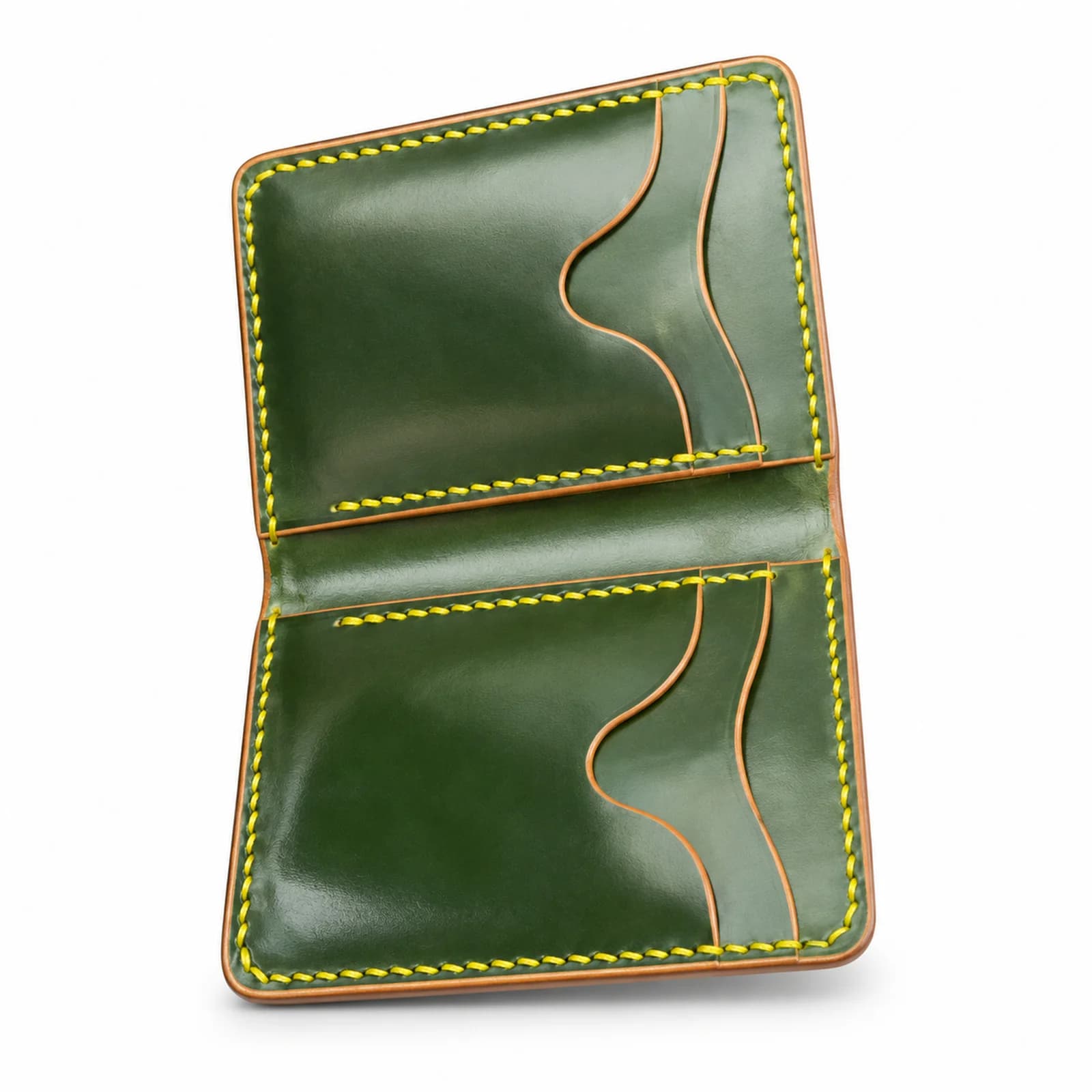 Verdant Veg-Tan Minimal Bifold — alternate view